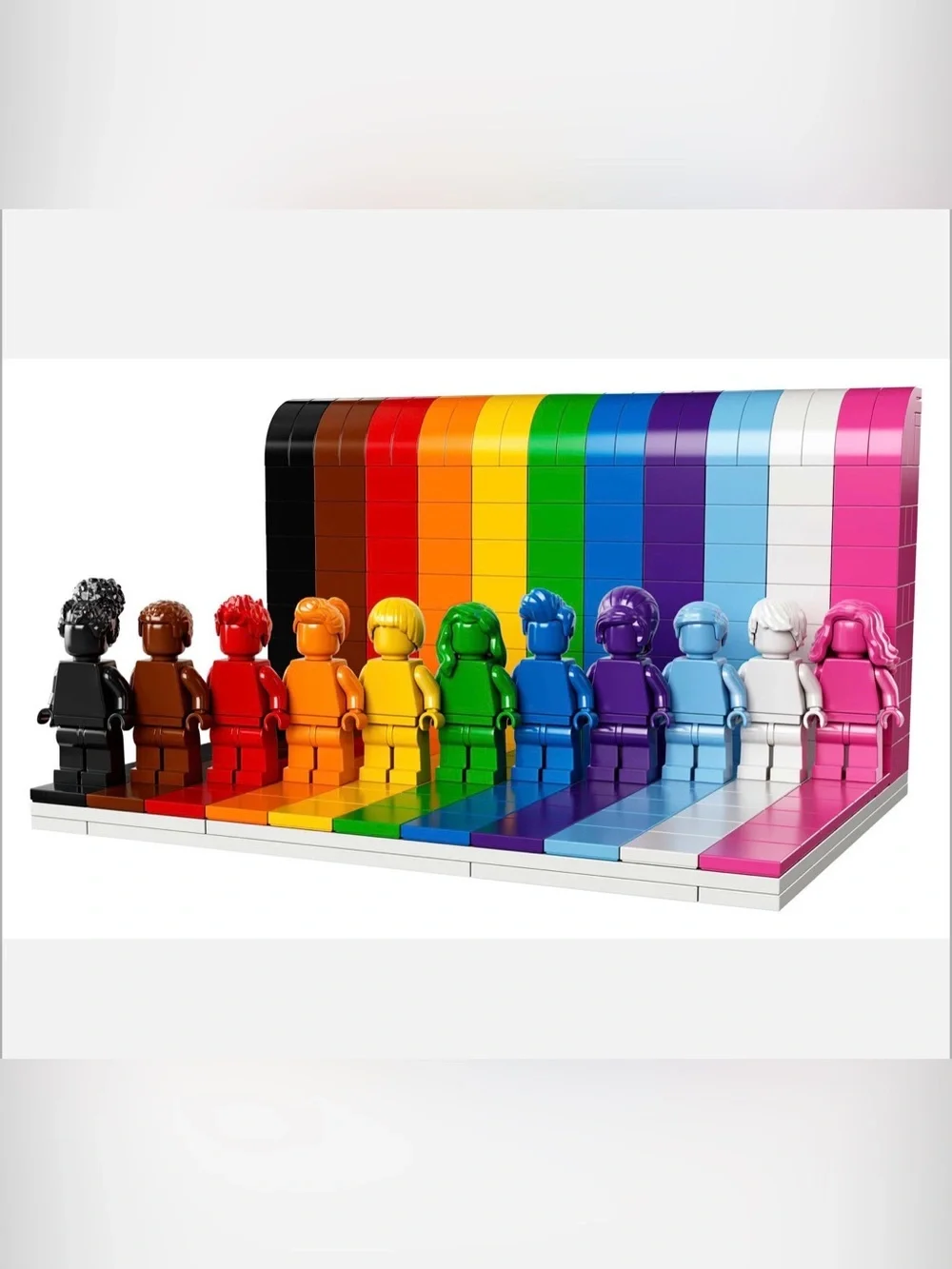 NWT LEGO Everyone Is Awesome 40516 Rainbow Display Set 346 Pieces